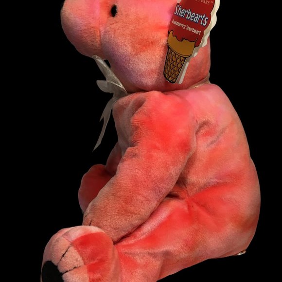 Papal Giftware Raspberry Sherbearts Teddy Bear Plush Pink Stuffed Animal RARE - Picture 3 of 11